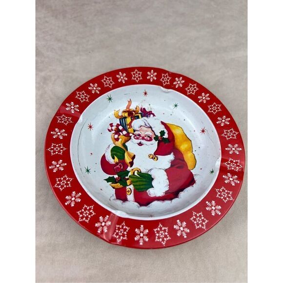 1960s 1970s Vintage Kitchsy Santa Ashtray - Picture 2 of 6
